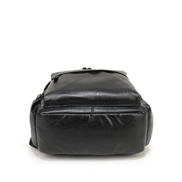 VORMOR Brand Men Backpack Leather School Backpack Bag Fashion Waterproof Travel Bag Casual Leather Book bag Male - Image 5