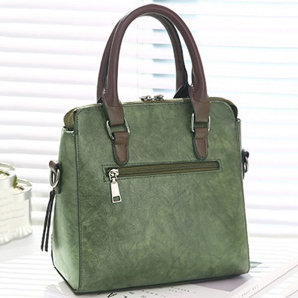 Vintage PU Leather Ladies HandBags Women Messenger Bags TotesTassel Designer Crossbody Shoulder Bag Boston Hand Bags Hot Sale - Image 3