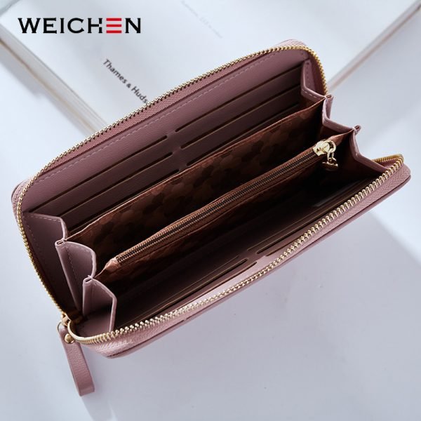 WEICHEN Wristband Women Long Clutch Wallet Large Capacity Wallets Female Purse Lady Purses Phone Pocket Card Holder Carteras - Image 3