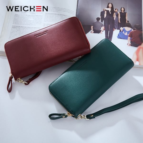 WEICHEN Wristband Women Long Clutch Wallet Large Capacity Wallets Female Purse Lady Purses Phone Pocket Card Holder Carteras - Image 4