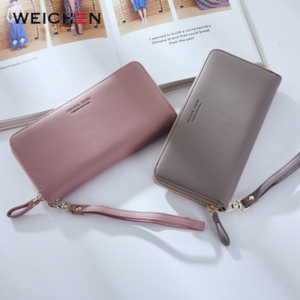 WEICHEN Wristband Women Long Clutch Wallet Large Capacity Wallets Female Purse Lady Purses Phone Pocket Card Holder Carteras - Image 5