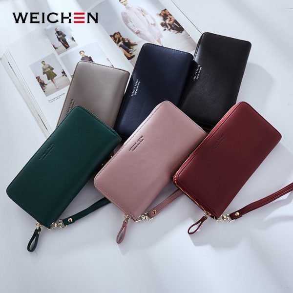 WEICHEN Wristband Women Long Clutch Wallet Large Capacity Wallets Female Purse Lady Purses Phone Pocket Card Holder Carteras - Image 6