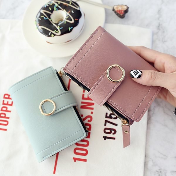 Women Wallets Small Fashion Brand Leather Purse Women Ladies Card Bag For Women 2018 Clutch Women Female Purse Money Clip Wallet - Image 2