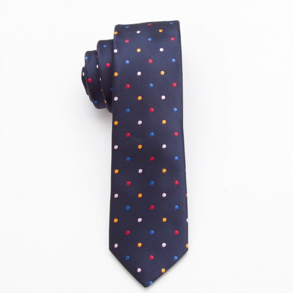 XGVOKH 20 Style Neck Tie Men Skinny necktie wedding ties Polyester Black Dot fashion Mens Business Bowtie Shirt Accessories - Image 2