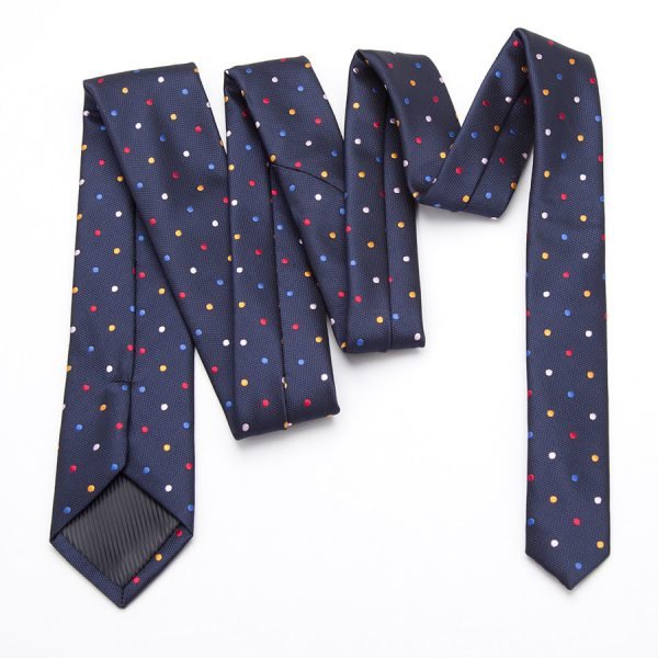 XGVOKH 20 Style Neck Tie Men Skinny necktie wedding ties Polyester Black Dot fashion Mens Business Bowtie Shirt Accessories - Image 3