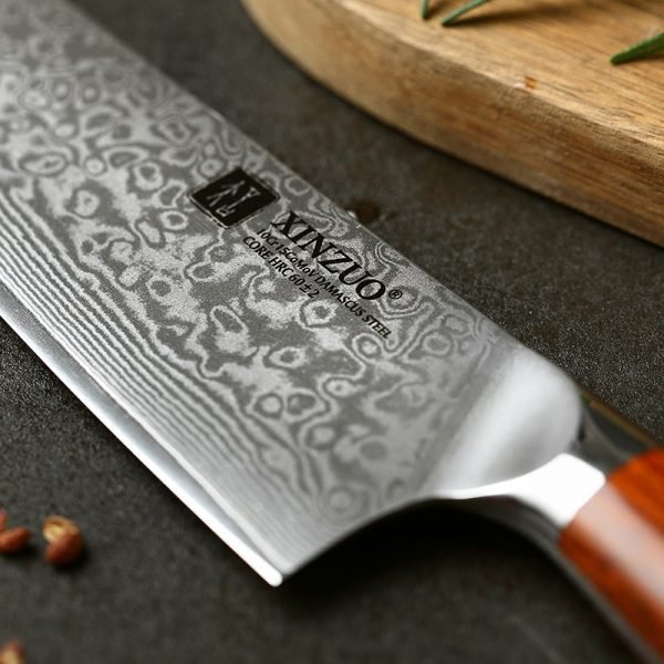 XINZUO 8.5 inch Chef Knives High Carbon VG10 Japanese 67layer Damascus Kitchen Knife Stainless Steel Gyuto Knife Rosewood Handle - Image 5