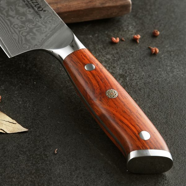 XINZUO 8.5 inch Chef Knives High Carbon VG10 Japanese 67layer Damascus Kitchen Knife Stainless Steel Gyuto Knife Rosewood Handle - Image 6