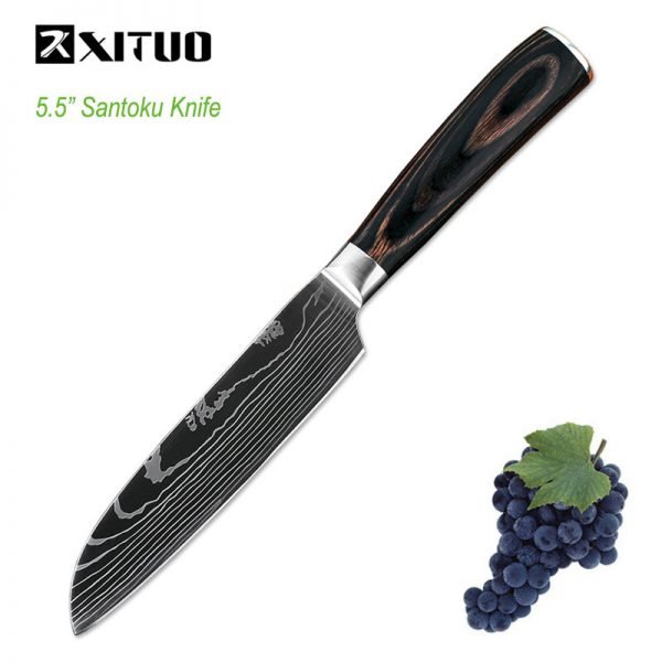 XITUO Kitchen Knife 8 inch Professional Chef Knives Japan Damascus Pattern Stainless Steel Fish&Meat Carving Slicing Knife Veget - Image 4