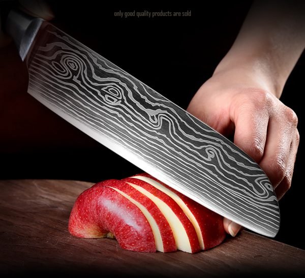 XITUO Kitchen Knives Damascus Veins Stainless Steel Knives Color Wood Handle Paring Utility Santoku Slicing Chef Cooking Knife - Image 5