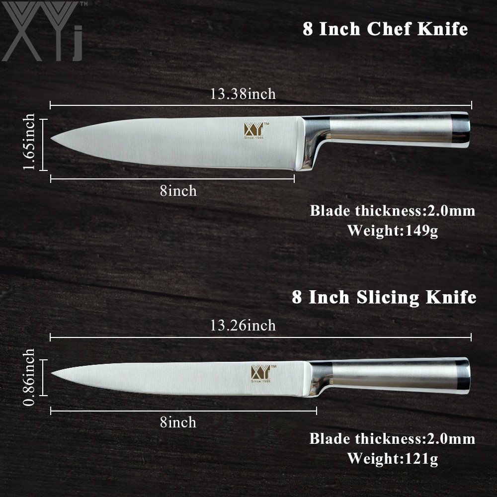 XYj Japanese Style Stainless Steel Kitchen Knife Paring Utility Santoku Bread Chef Slicing knife High Carbon Steel Cooking Knive - Image 3
