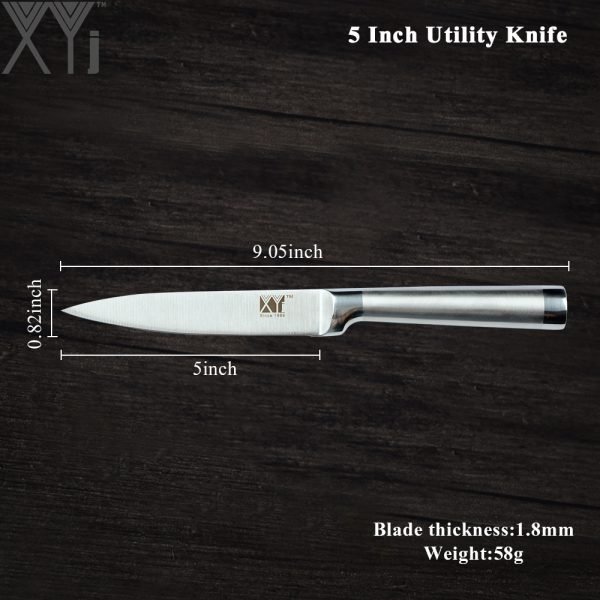 XYj Japanese Style Stainless Steel Kitchen Knife Paring Utility Santoku Bread Chef Slicing knife High Carbon Steel Cooking Knive - Image 6