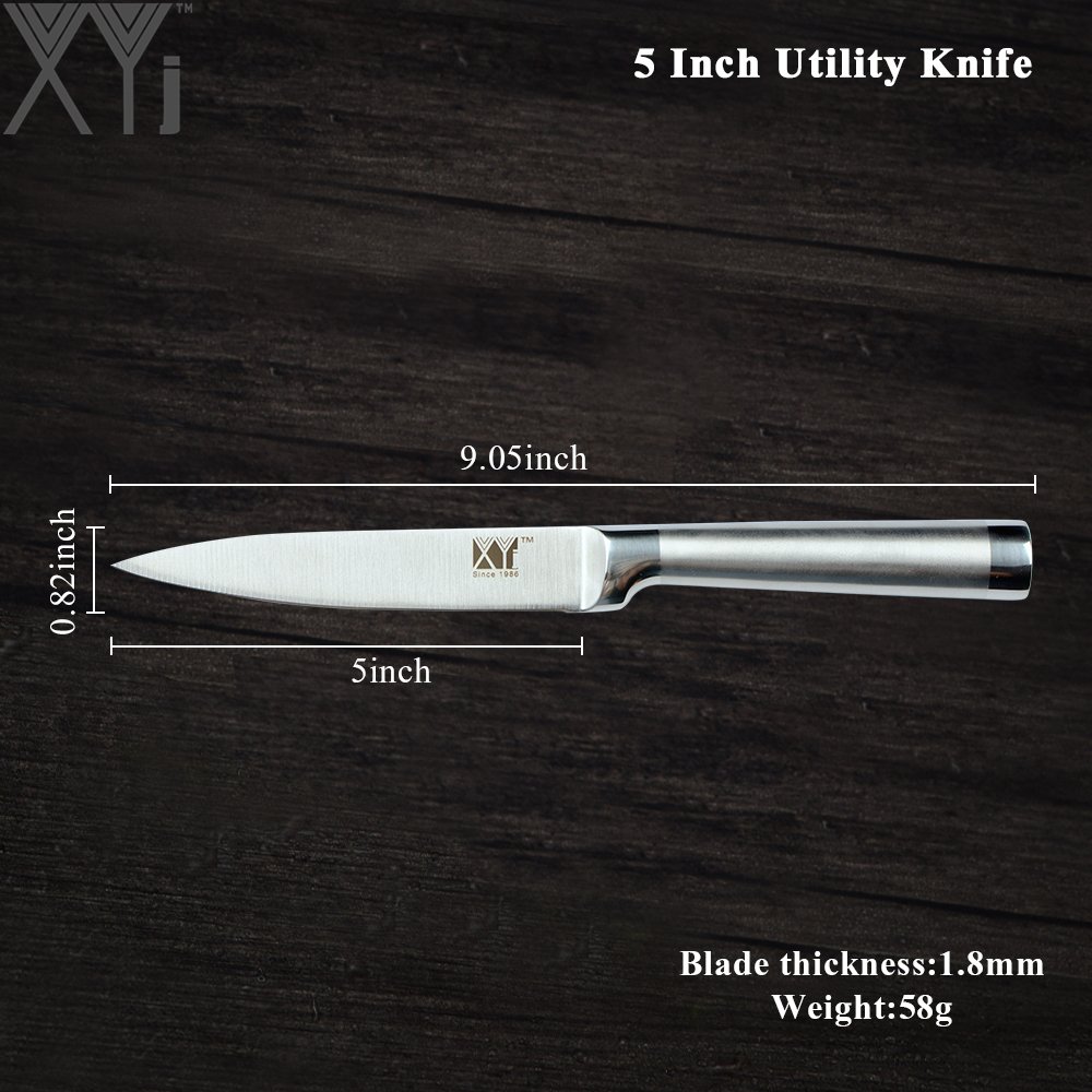 XYj Japanese Style Stainless Steel Kitchen Knife Paring Utility Santoku Bread Chef Slicing knife High Carbon Steel Cooking Knive - Image 6