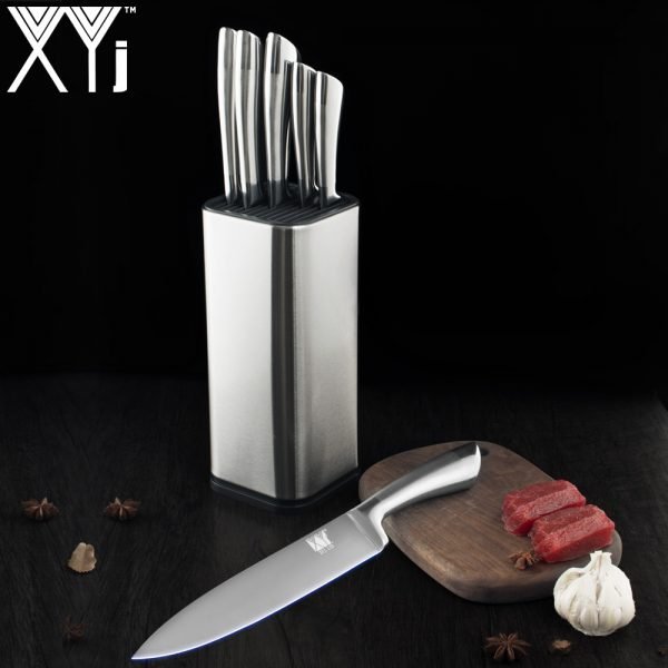 XYj Kitchen Stainless Steel Knives Accessories Paring Utility Santoku Chef Slicing Bread Stainless Steel Knives New Arrival 2019 - Image 2