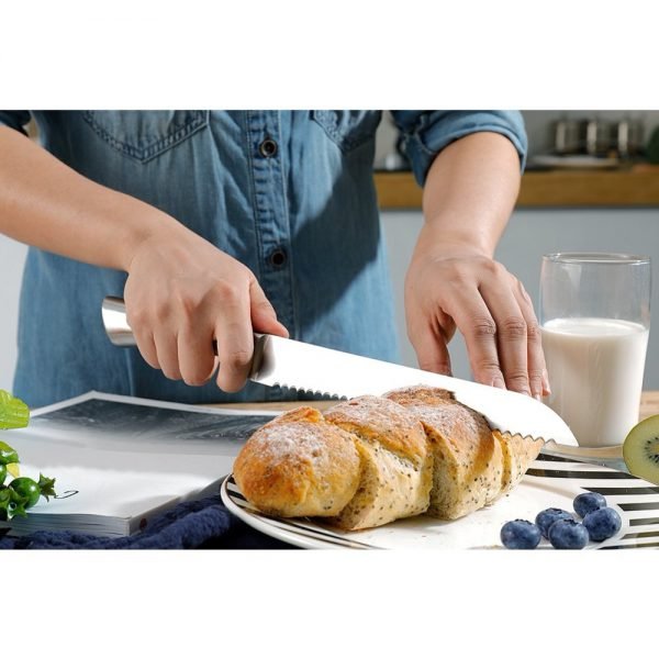 XYj Kitchen Stainless Steel Knives Accessories Paring Utility Santoku Chef Slicing Bread Stainless Steel Knives New Arrival 2019 - Image 6