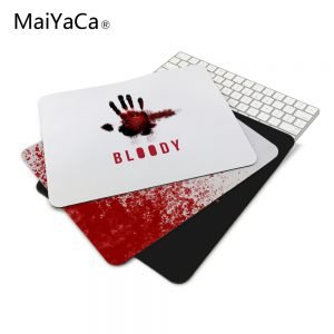 anti-slip mouse diy design bloody gamer pc large gaming laptop Red mouse pad black paint rubber mouse pad