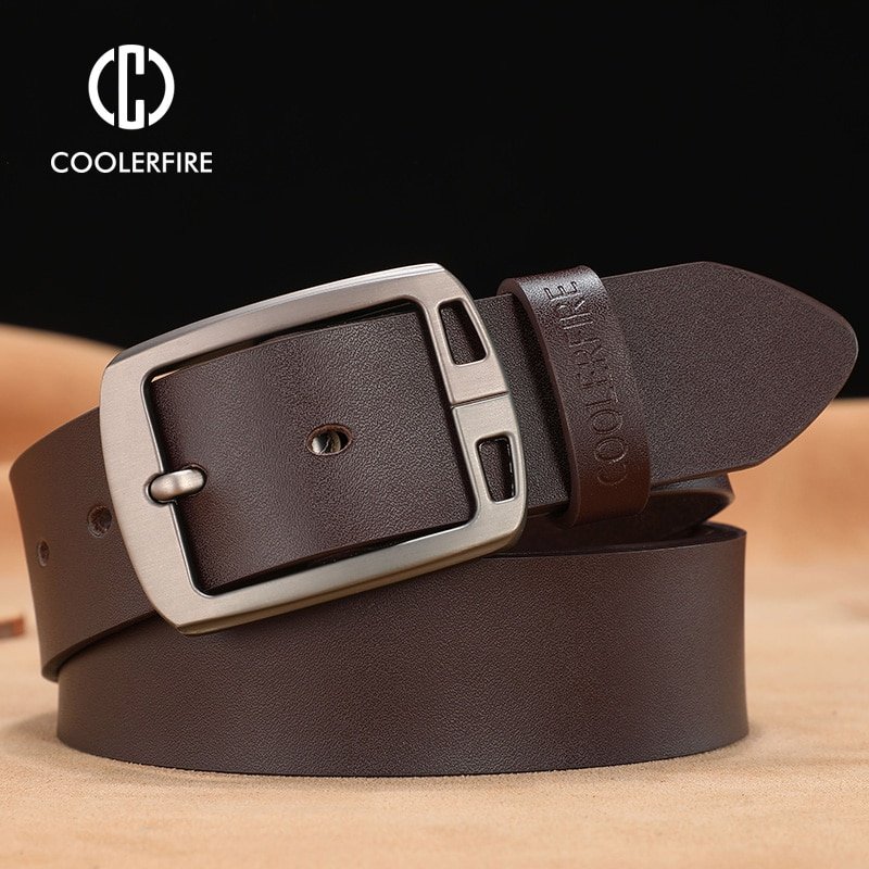 cowhide genuine leather belts for men cowboy Luxury strap brand male vintage fancy jeans designer belt men high quality - Image 3
