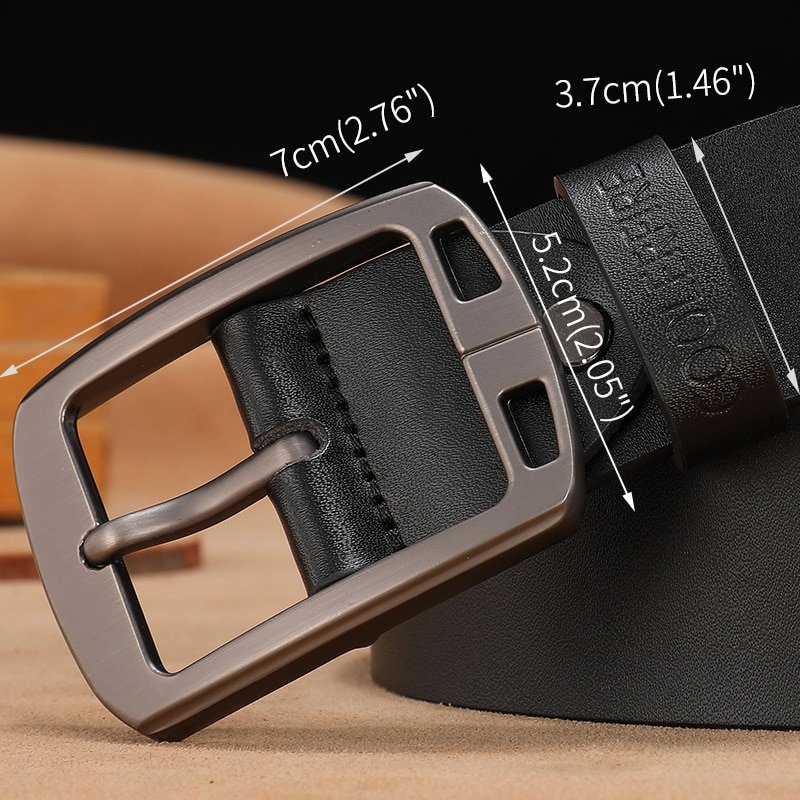 cowhide genuine leather belts for men cowboy Luxury strap brand male vintage fancy jeans designer belt men high quality - Image 4