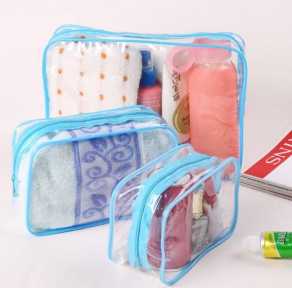 eTya Travel PVC Cosmetic Bags Women Transparent Clear Zipper Makeup Bags Organizer Bath Wash Make Up Tote Handbags Case - Image 2