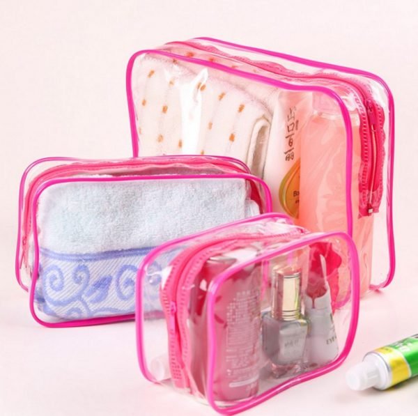 eTya Travel PVC Cosmetic Bags Women Transparent Clear Zipper Makeup Bags Organizer Bath Wash Make Up Tote Handbags Case - Image 4