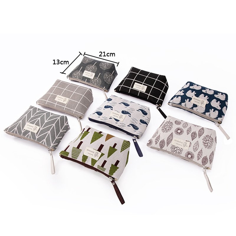 eTya Women Plaid Travel Cosmetic Bag Makeup Bags Handbag Female Zipper Purse Small Make Up Bags Travel Beauty Organizer Pouch - Image 5