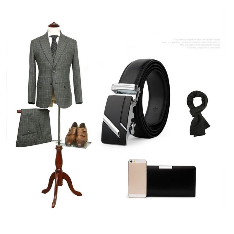 leather strap male automatic buckle belts for men authentic girdle trend men's belts ceinture Fashion designer women jean belt - Image 2