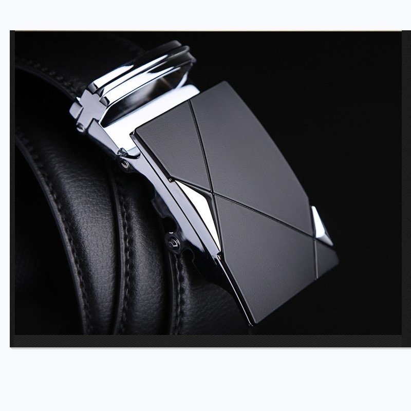 leather strap male automatic buckle belts for men authentic girdle trend men's belts ceinture Fashion designer women jean belt - Image 3