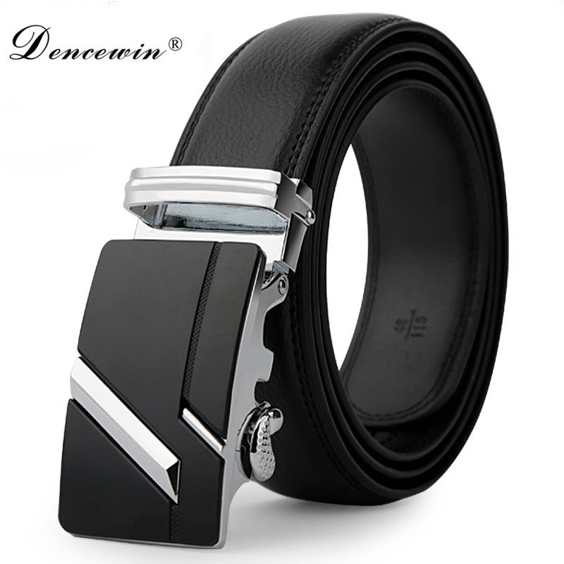 leather strap male automatic buckle belts for men authentic girdle trend men's belts ceinture Fashion designer women jean belt