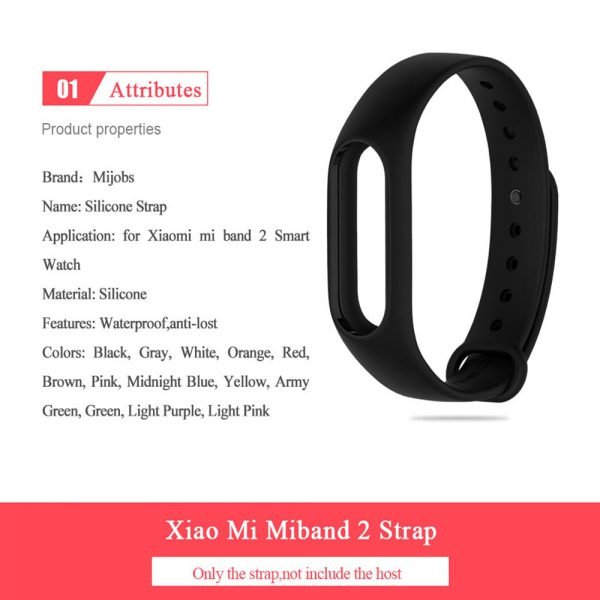 mi band 2 Strap Bracelet Accessories Pulseira Miband 2 Replacement Silicone Wriststrap Smart Wrist for Xiaomi Mi Band 2 Strap - Image 3