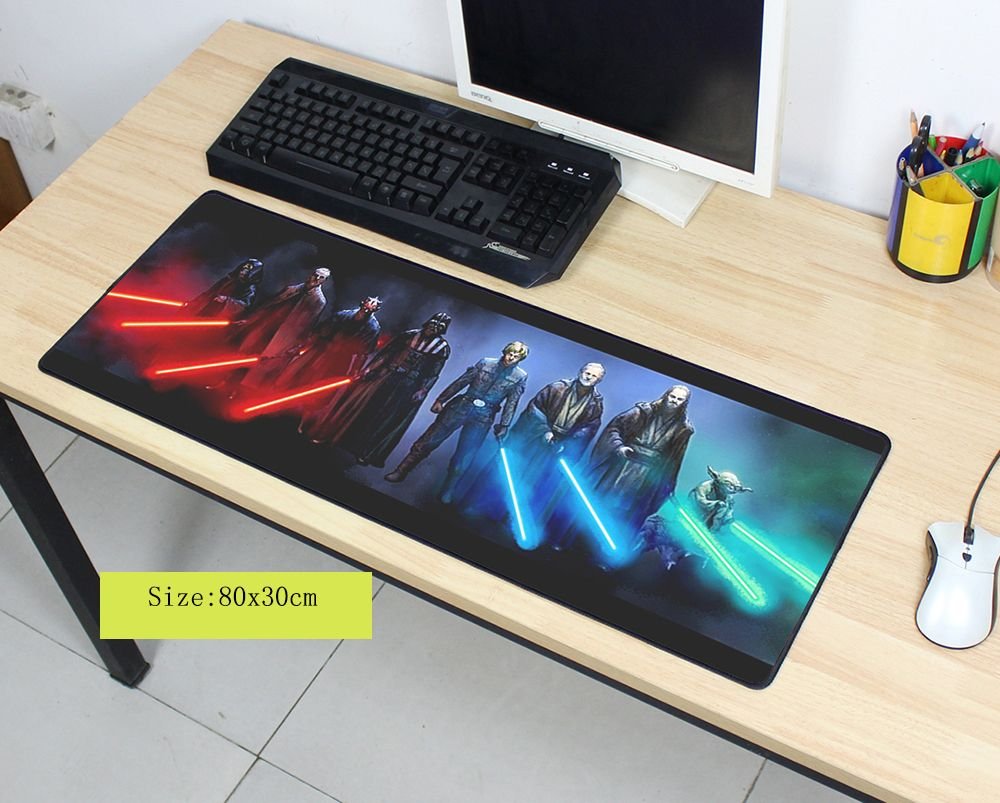 star wars mouse pad Fashion mouse mat laptop padmouse notbook computer 800x300x2mm gaming mousepad HD pattern gamer play mats - Image 2