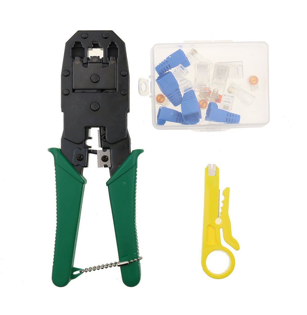 11 in 1 Computer Network Repair Tool Kit LAN Cable Tester Wire Cutter Screwdriver Pliers Crimping Maintenance Tool Set - Image 3