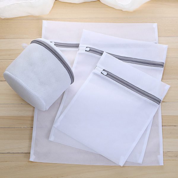 15 sizes Zippered Foldable Nylon Laundry Bag Bra Socks Underwear Clothes Washing Machine Protection Net Mesh Bags