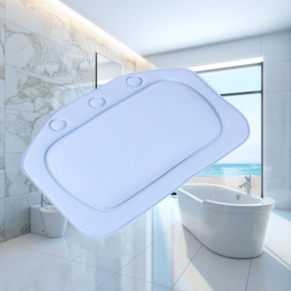 21*31cm SPA Bath Pillow Home Bathtub Pillow PVC Neck Bathtub Cushion Soft Headrest Suction Cup Bathtub Pillow Accessories A25