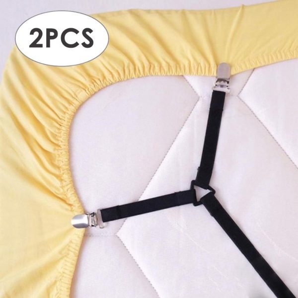 2pcs/lot 4 Corner Long Adjustable Elastic Bed Sheet Holder Mattress Clip Fasteners Cover Blankets Grippers Fixing Non-Slip Strap - Image 4