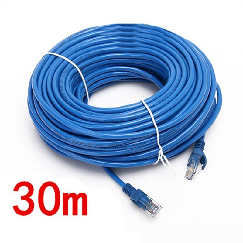 30M UTP Network LAN Cable CAT5 CAT5E RJ45 Male To Male Ethernet Cable Internet Wire Cord Patch Lead for Computer PC Laptop - Image 2
