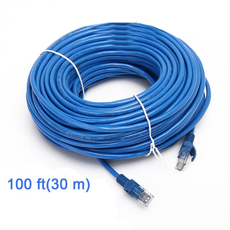 30M UTP Network LAN Cable CAT5 CAT5E RJ45 Male To Male Ethernet Cable Internet Wire Cord Patch Lead for Computer PC Laptop