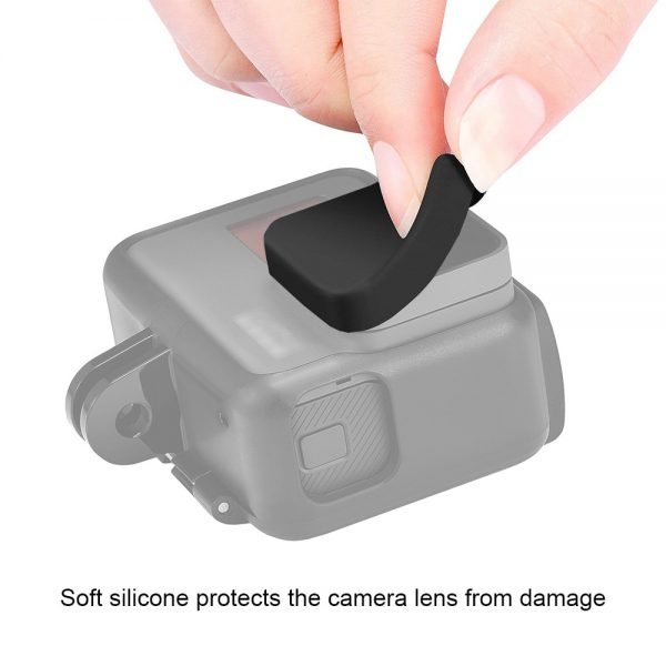 3PCS Lens Cap For GoPro Hero 5 6 7 Black Lens Cover Silicone Protector Case For Go pro Hero 7 6 5 Black Camera Accessories - Image 3