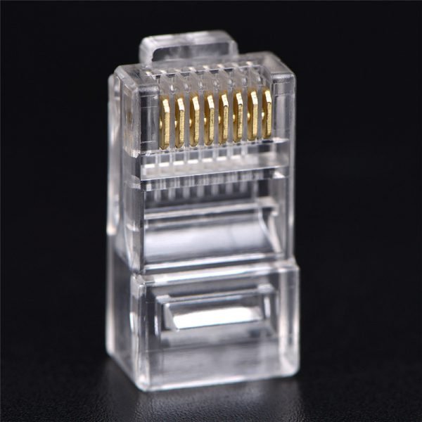50 PCS Good Sale RJ45 CAT5 Crystal Network Modular Connector Plug 8P8C For Computers - Image 2