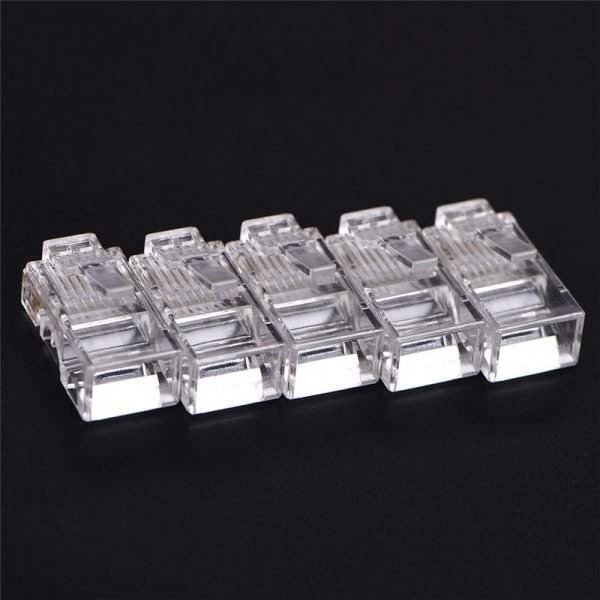 50 PCS Good Sale RJ45 CAT5 Crystal Network Modular Connector Plug 8P8C For Computers - Image 5