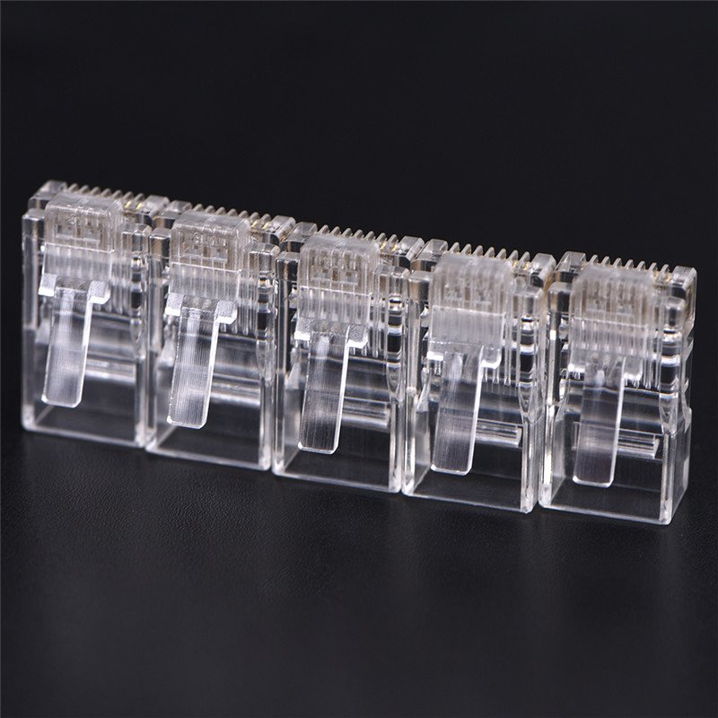 50 PCS Good Sale RJ45 CAT5 Crystal Network Modular Connector Plug 8P8C For Computers - Image 6