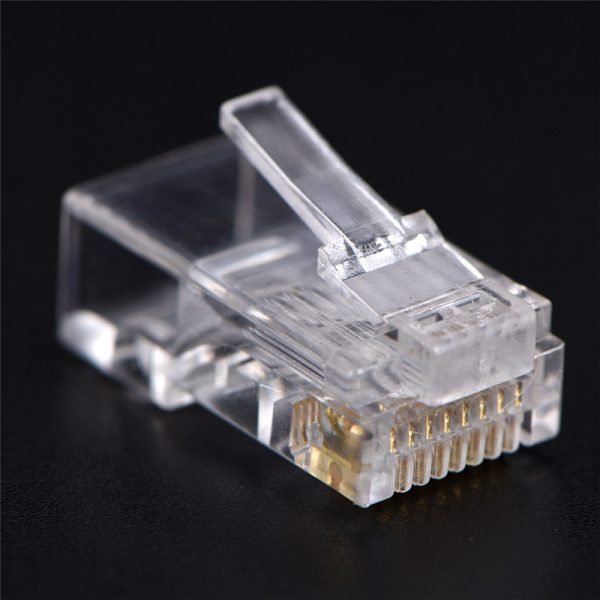 50 PCS Good Sale RJ45 CAT5 Crystal Network Modular Connector Plug 8P8C For Computers - Image 4