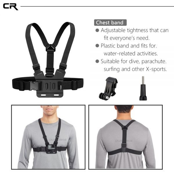 Accessories Set For Gopro Hero 6 5 Chest Mount For Go pro Hero 5 Float Grid For Xiaomi Yi 4K SJCAM Kit For EKEN H9 Action Camera - Image 2