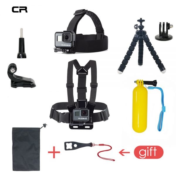 Accessories Set For Gopro Hero 6 5 Chest Mount For Go pro Hero 5 Float Grid For Xiaomi Yi 4K SJCAM Kit For EKEN H9 Action Camera