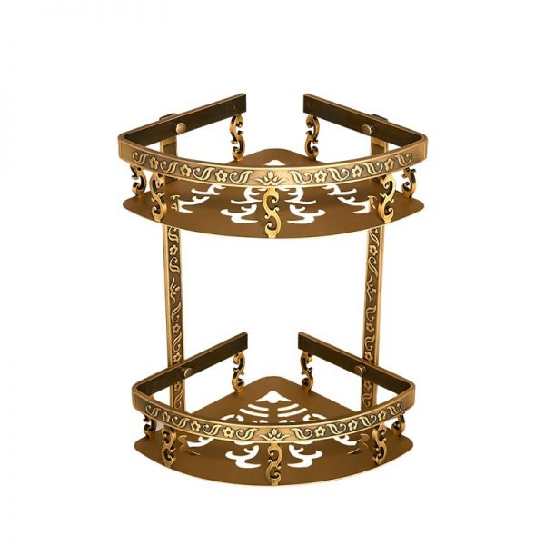 Antique Brass Bathroom Accessories Set Shelf Towel Bar Cup Holders Hairdryer Rack Tissue Holder Roll Paper Holder Soap Dish - Image 2
