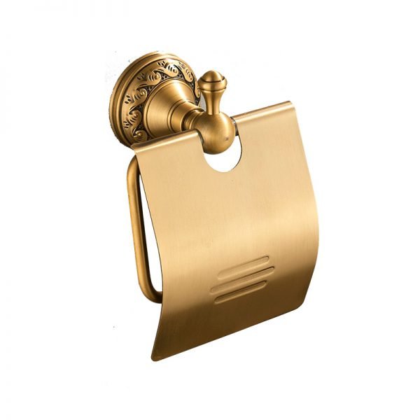 Antique Brass Bathroom Accessories Set Shelf Towel Bar Cup Holders Hairdryer Rack Tissue Holder Roll Paper Holder Soap Dish - Image 5