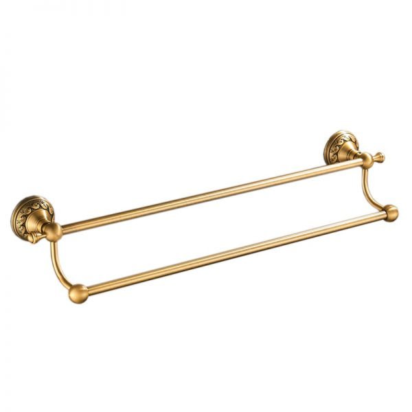 Antique Brass Bathroom Accessories Set Shelf Towel Bar Cup Holders Hairdryer Rack Tissue Holder Roll Paper Holder Soap Dish - Image 6
