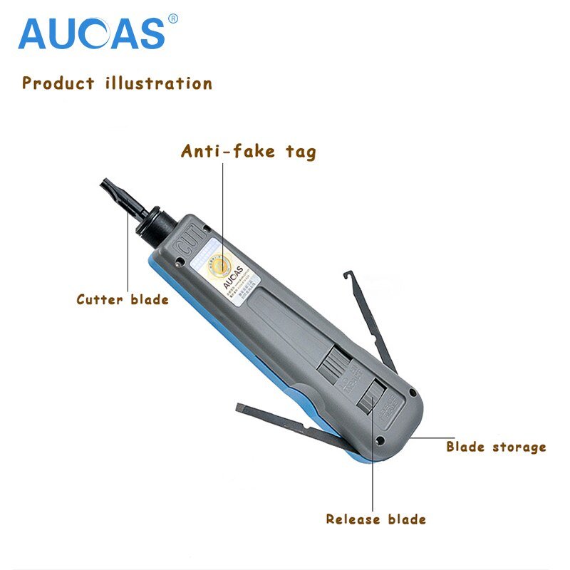 Aucas Network Cable impact krone tool module block insertion punch down tool 110 type patch panel hookup Computer tool - Image 4