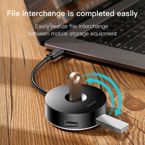 Baseus Multi USB 3.0 / Type C HUB to USB3.0 + 3 USB2.0 for Macbook Pro HUB Adapter for Huawei P20 Computer Hard Drive Accessory - Image 3