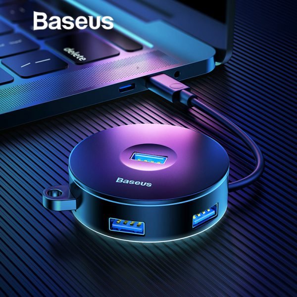 Baseus Multi USB 3.0 / Type C HUB to USB3.0 + 3 USB2.0 for Macbook Pro HUB Adapter for Huawei P20 Computer Hard Drive Accessory
