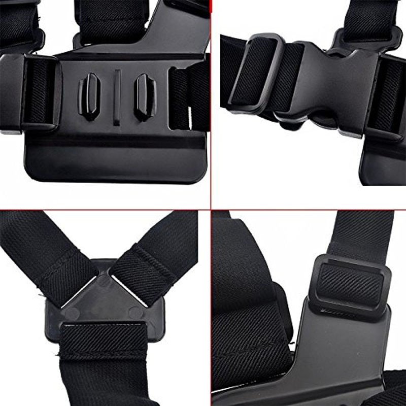Chest Strap mount belt for Gopro hero 5 4 Xiaomi yi 4K Action camera Chest Mount Harness for Go Pro SJCAM SJ4000 sport cam fix - Image 2