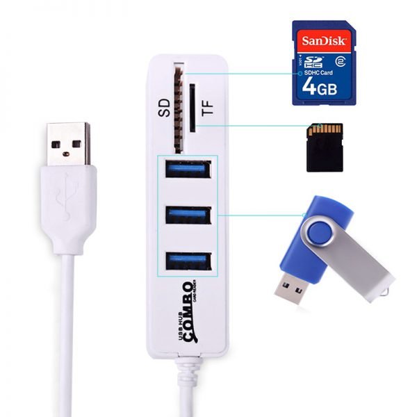 EASYIDEA USB HUB 3.0 Combo Multi USB Splitter 3.0 Micro USB 3 HUB 3 / 6 Ports TF SD Card Reader Hab for PC Computer Accessories - Image 6